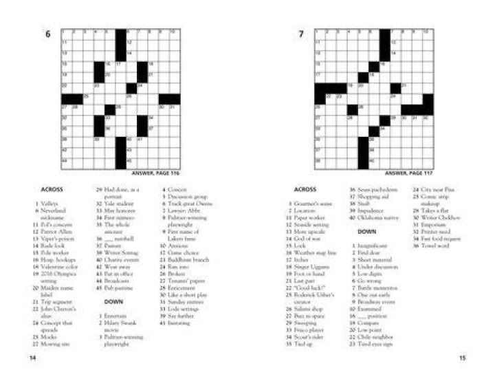 Thomas Joseph Crossword
