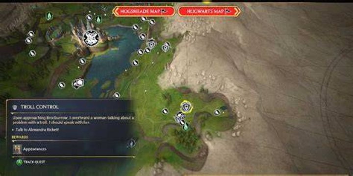 Troll Control Hogwarts Legacy Side Quest