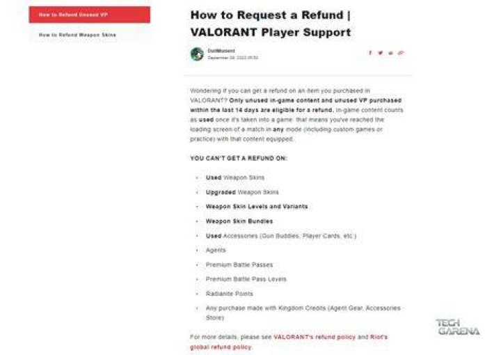 
Valorant How to Get a Refund – What You Can and Cannot Get a Refund For
