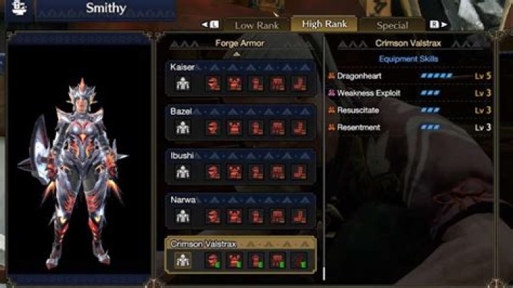 Valstrax armor MHR