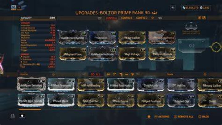 
Warframe: Boltor Prime Build