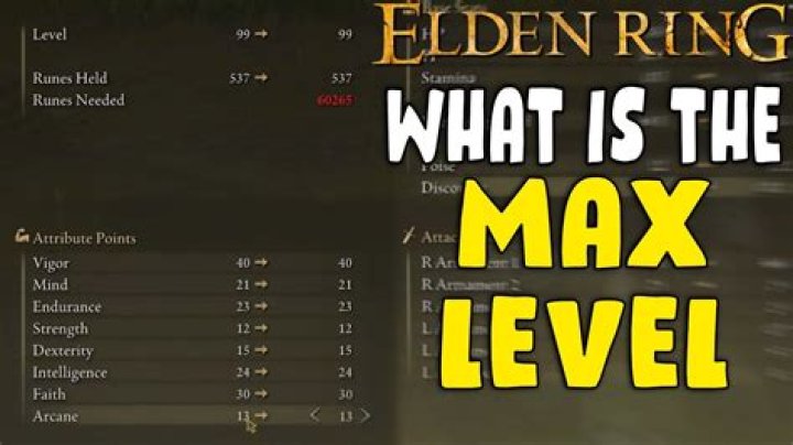 What is the max level in Elden Ring?