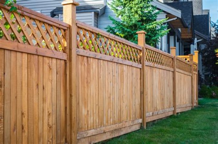 Wood fence example