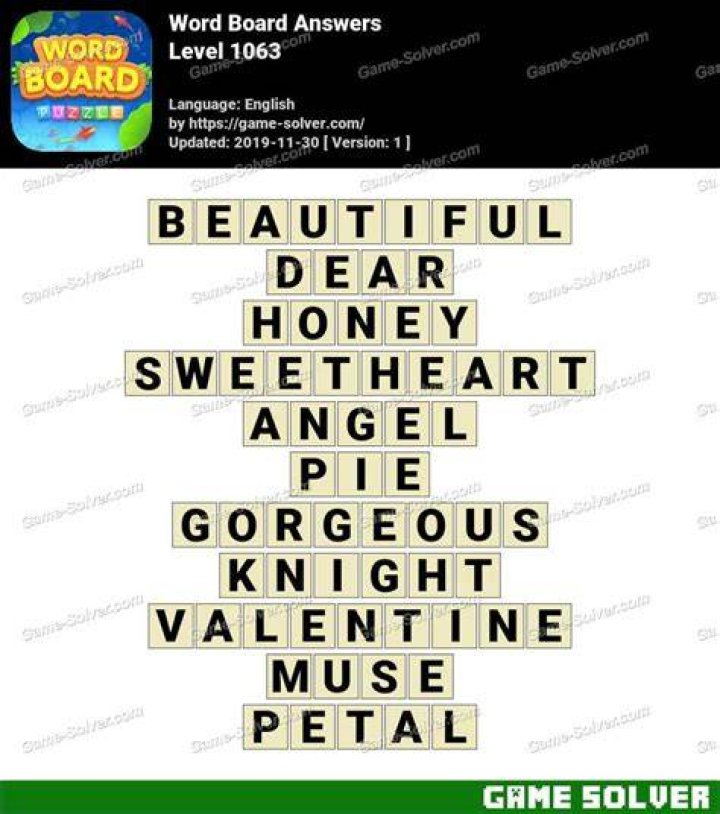 Word Connect Level 1063 Answers Word Connect Level 1063 Answers