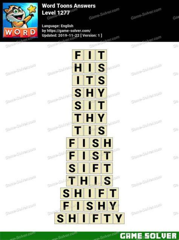 Word Life Level 1277 Answers Word Life Level 1277 Answers