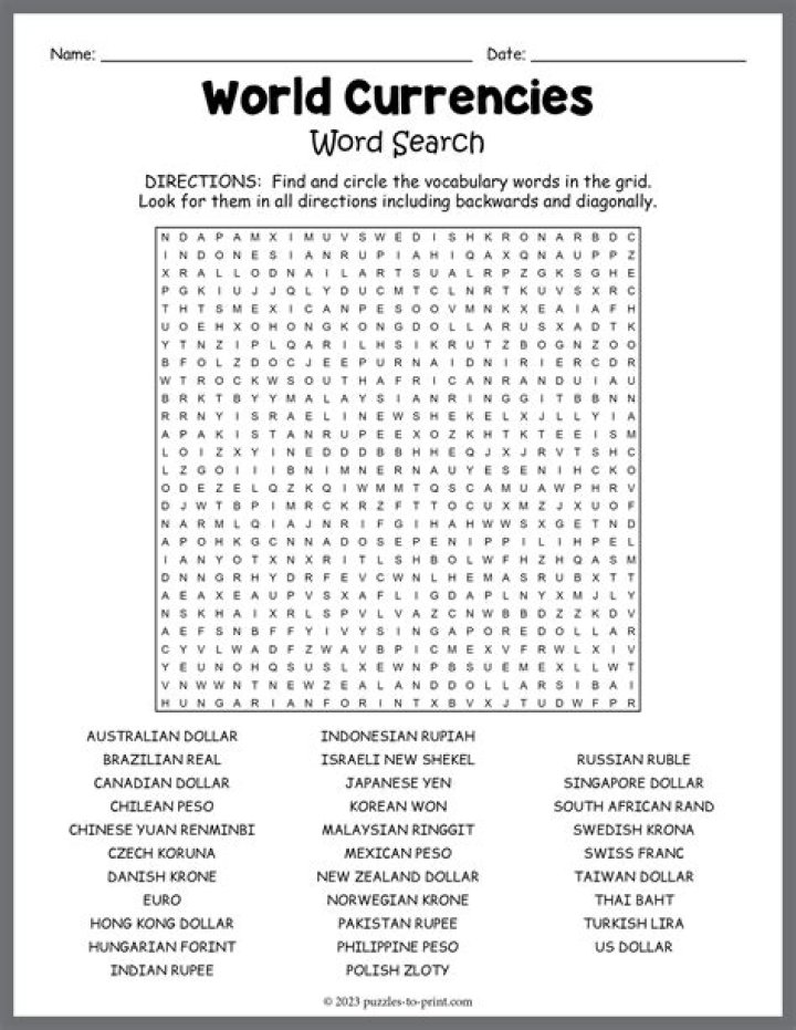 Word Search Pro 534 currencies Answers Word Search Pro 534 currencies Answers