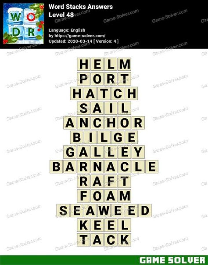 Word Stacks Level 4130 Answers Word Stacks Level 4130 Answers