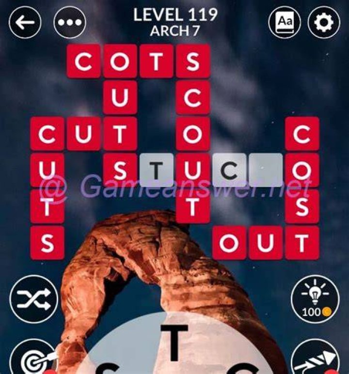 Wordscapes level 119