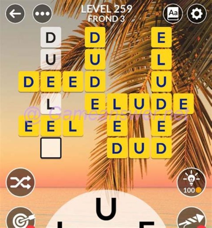 Wordscapes level 259