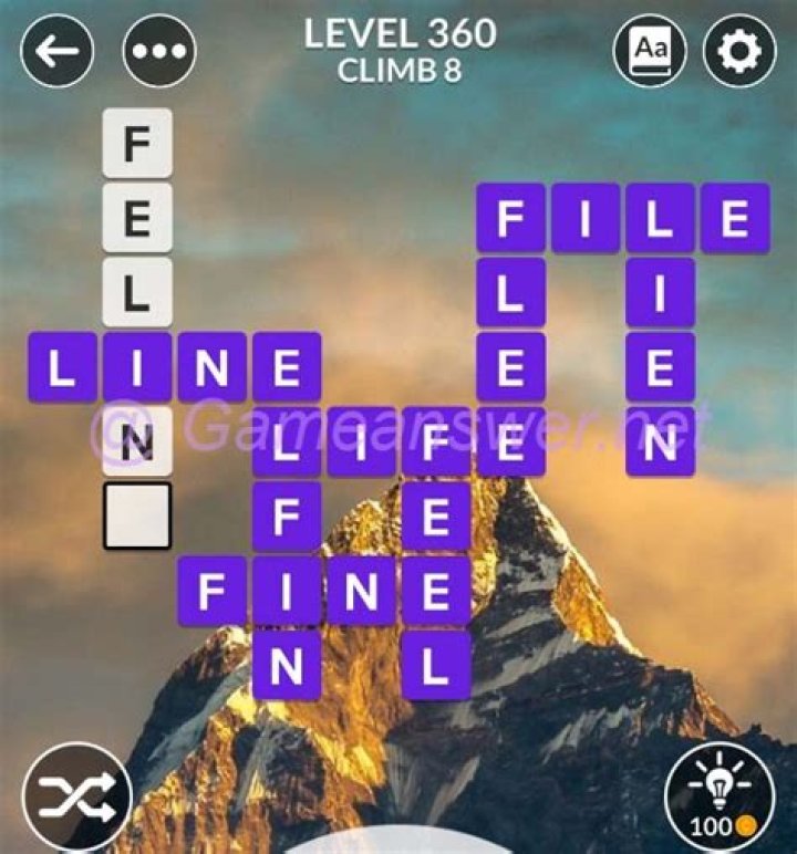Wordscapes level 360