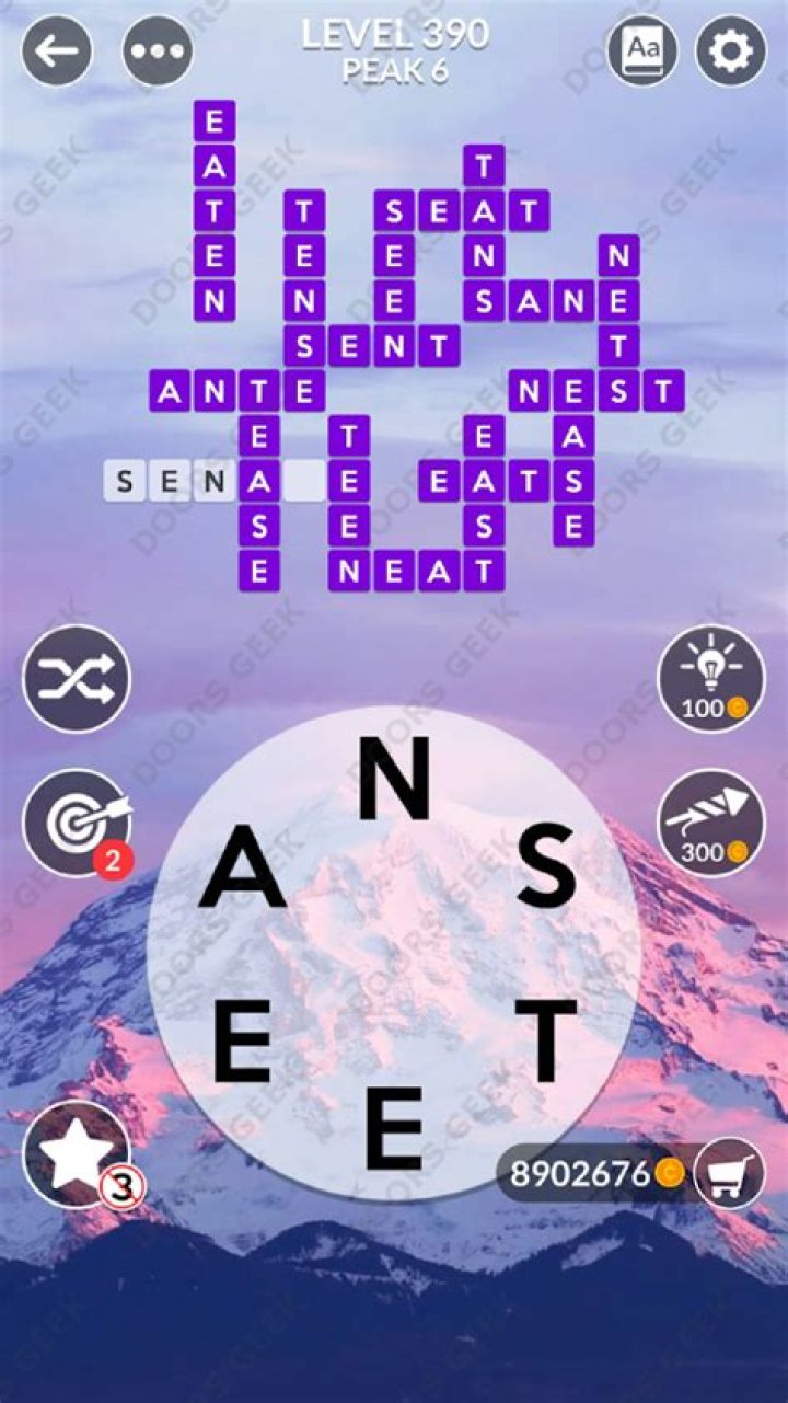 Wordscapes level 390