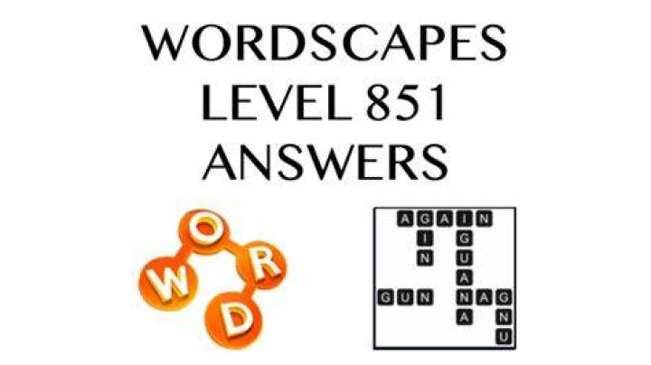 Wordscapes level 851