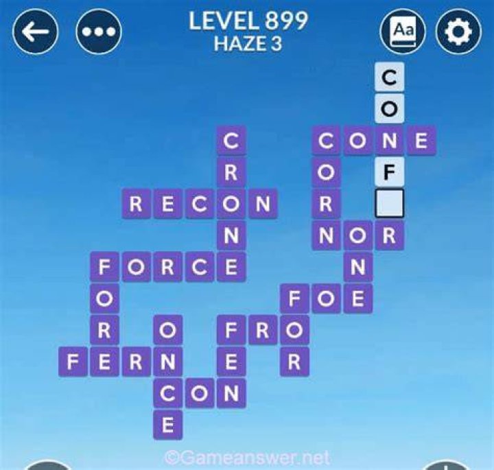 Wordscapes level 899