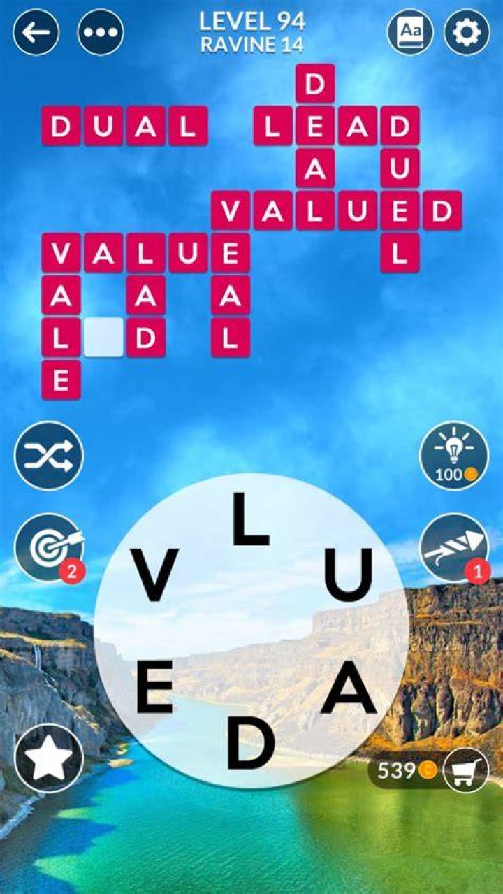 Wordscapes level 94