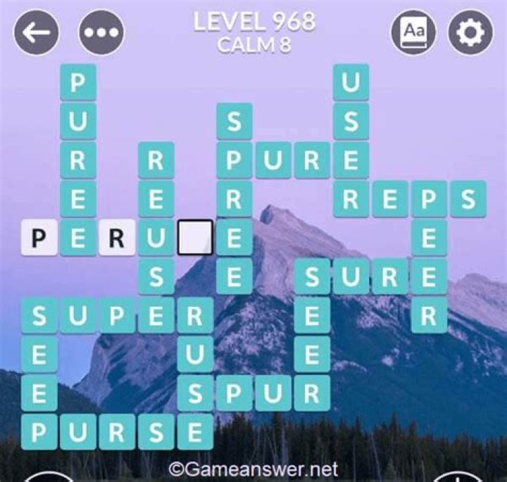 Wordscapes level 968