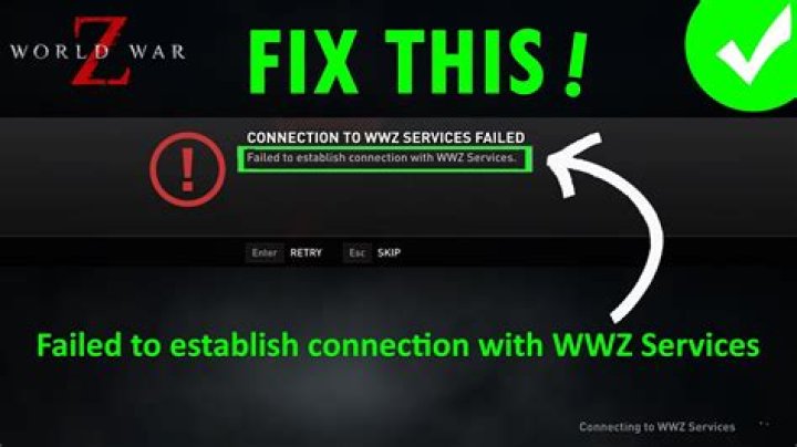 World War Z Services Failed