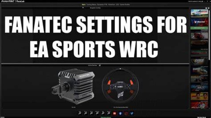 WRC 10 Fanatec Controller Settings